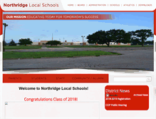 Tablet Screenshot of northridgeschools.org